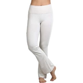 ToBeInStyle Women’s Premium Comfortable Cotton-Blend Fold Over Flared Yoga Pants Leggings in Saudi Arabia