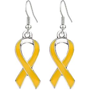 أقراط للتوعية بسرطان الثدي، شريط من سرطان الثدي، أقراط متدلية متدلية، هدايا للنساء الناجين من مرض الإيدز وفيروس نقص المناعة البشرية in Kuwait