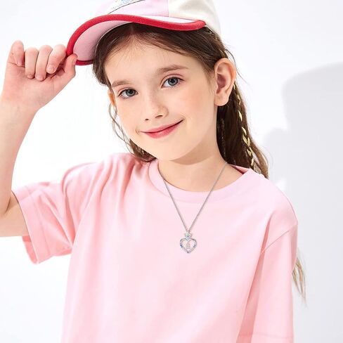 TOUPOP Christmas Gifts for Teen Girls Sterling Silver Heart Princess Crown Initial A to Z Letter Pendant Necklace for Women Girls Daughter Jewelry Birthday Anniversary Christmas Gifts in Saudi Arabia
