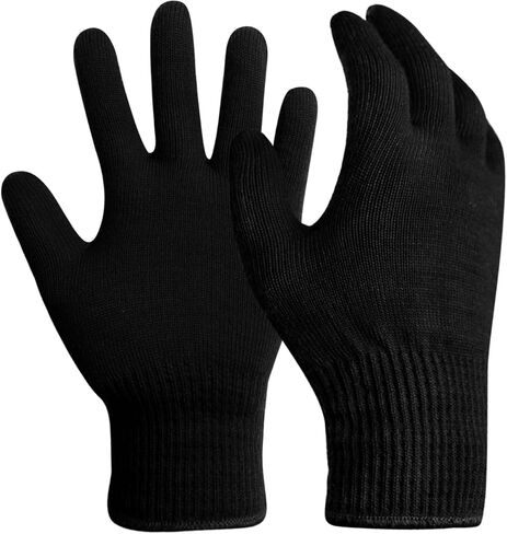Evridwear Men Women Merino Wool String Knit Liner Warm Gloves 4 Sizes and Colors in Kuwait