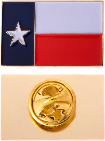 Texas TX State Flag Lapel Pin Enamel Made of Metal Souvenir Hat Men Women Patriotic Texan (Rectangle Pin) in Saudi Arabia