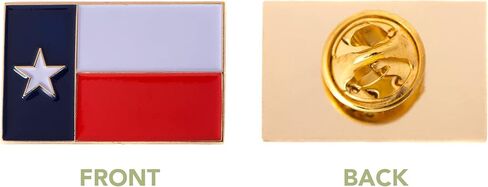 Texas TX State Flag Lapel Pin Enamel Made of Metal Souvenir Hat Men Women Patriotic Texan (Rectangle Pin) in Saudi Arabia