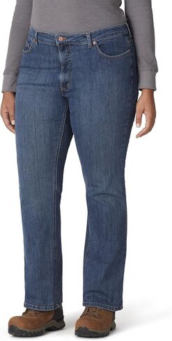 Dickies Women's Perfect Shape Denim Jean-Bootcut Stretch Plus Size in Saudi Arabia