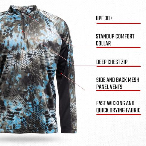 Kryptek Men's Zephyr 1/2 Zip in Saudi Arabia