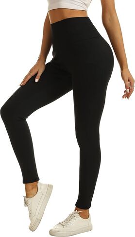 Tengo Fleece Lined Leggings Women Warm Thick Thermal High Waisted Velvet Pants XS-XXL in Saudi Arabia