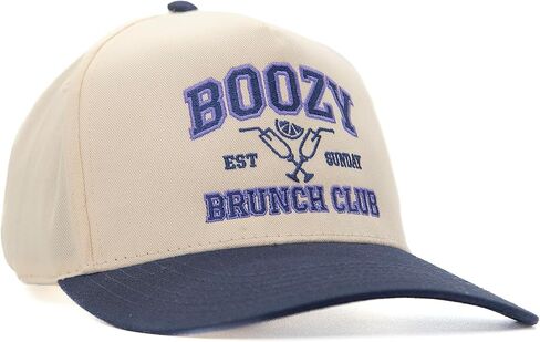 Visibly Toxic Boozy Brunch Club Hat, Funny Hat, Party Hat, Bachelorette Party, Funny Gifts, Baseball Cap, Casual Adjustable Size Tan/Blue in Kuwait