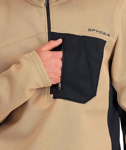 سترة سبايدر الرجالية بانديت 1/2 سحاب من الصوف in Kuwait