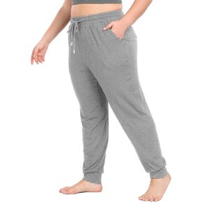 COOTRY Women's Plus Size Lounge Yoga Pants Loose Comfy Casual Joggers Drawstring with Pockets in Kuwait