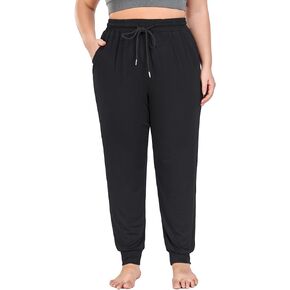 COOTRY Women's Plus Size Lounge Yoga Pants Loose Comfy Casual Joggers Drawstring with Pockets