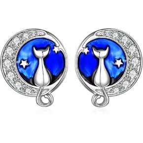 S925 Sterling Silver Stud Earrings for Women Teen Girls Hypoallergenic Earrings