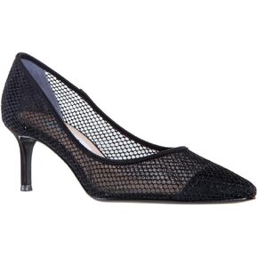 NINA Niley - Women's Gunmetal Mesh Low-Heel Classic Fashion Dressy Pump Shoes - Elegant and Comfortable Women's heeled Pumps - Casual and Dress in Kuwait
