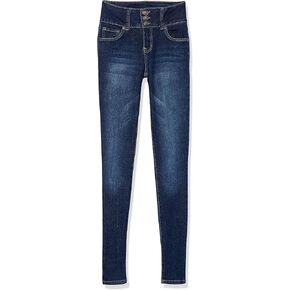 YMI Womens 3-Button High-Rise Skinny Jean Made with Recycled Fibers
