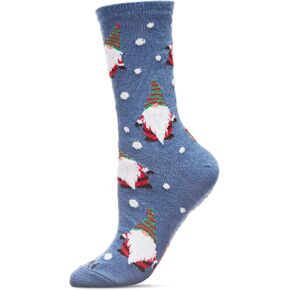 MeMoi Gnome for the Holidays Crew Socks