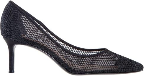 NINA Niley - Women's Gunmetal Mesh Low-Heel Classic Fashion Dressy Pump Shoes - Elegant and Comfortable Women's heeled Pumps - Casual and Dress in Kuwait