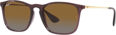 Ray-Ban RB4187f Chris Low Bridge Fit Square Sunglasses in Saudi Arabia