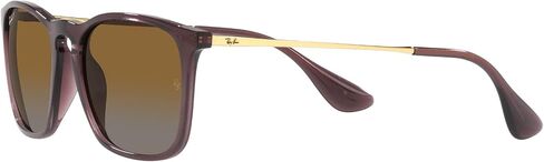 Ray-Ban RB4187f Chris Low Bridge Fit Square Sunglasses in Saudi Arabia