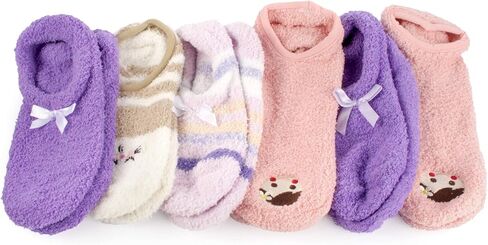 BambooMN Women's Super Soft Warm Cozy Fuzzy Socks Assortments in Kuwait