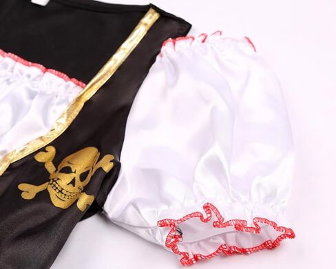 RAAIBB Girls Pirate Costume Dress Kids Halloween Costume Buccaneer Princess Cosplay with Deluxe Accessories Birthday Gifts in Kuwait