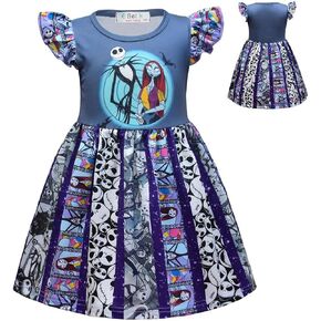 Nezababy فستان سالي للفتيات Copslay الكابوس قبل عيد الميلاد تولدر للأطفال 2T-6T in Kuwait