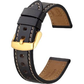 BISONSTRAP Leather Watch Band 18mm 19mm 20mm 21mm 22mm 23mm 24mm, Horween Chromexcel Leather Watch Strap
