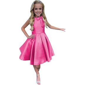 M_RAC Girls Stain Interview Dresses Short Pageant Dress Halter Princess Formal Party Gowns in Saudi Arabia