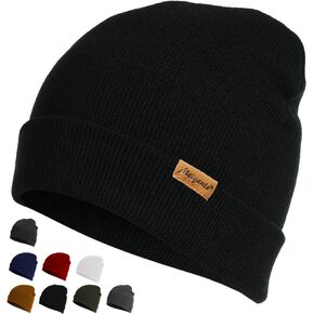 Meiyante Beanie Hats for Men & Women - Warm Stocking Caps for Men & Women, Cuffed Knit Thermal Hats, Gift for Him & Her