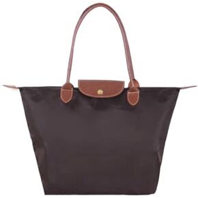 Wansihe Women Tote Bag, Fashion Brown Foldable Shopping Travel Bag for Ladies, Large Waterproof Shoulder Bag School Handbag in Saudi Arabia
