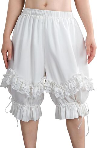Nuoqi Pantaloons Women Lolita Bloomer Victorian Steampunk Bloomers Shorts in Saudi Arabia