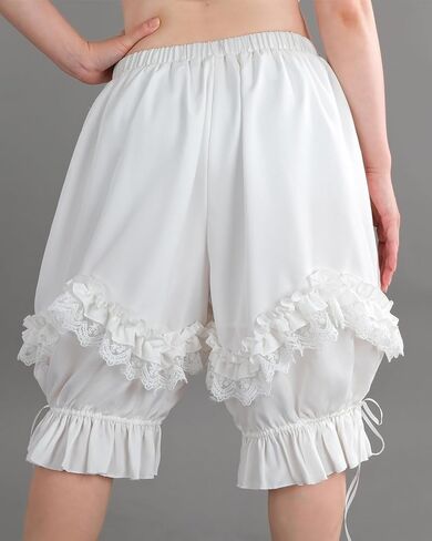 Nuoqi Pantaloons Women Lolita Bloomer Victorian Steampunk Bloomers Shorts in Saudi Arabia
