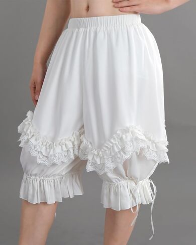 Nuoqi Pantaloons Women Lolita Bloomer Victorian Steampunk Bloomers Shorts in Saudi Arabia