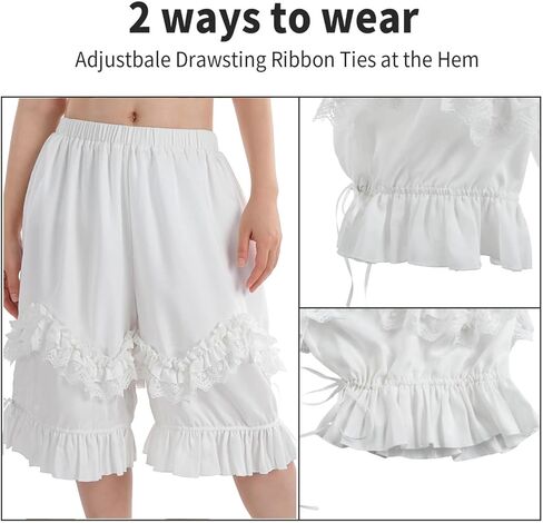 Nuoqi Pantaloons Women Lolita Bloomer Victorian Steampunk Bloomers Shorts in Saudi Arabia