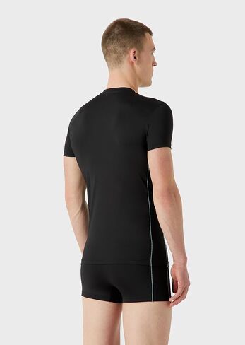 Emporio Armani Men's Mesh Microfiber T Shirt in Saudi Arabia