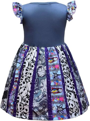 Nezababy فستان سالي للفتيات Copslay الكابوس قبل عيد الميلاد تولدر للأطفال 2T-6T in Kuwait