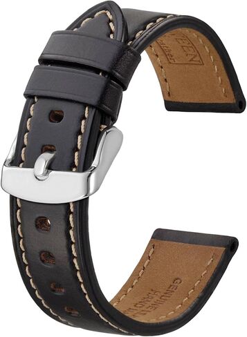 BISONSTRAP Leather Watch Band 18mm 19mm 20mm 21mm 22mm 23mm 24mm, Horween Chromexcel Leather Watch Strap in Saudi Arabia