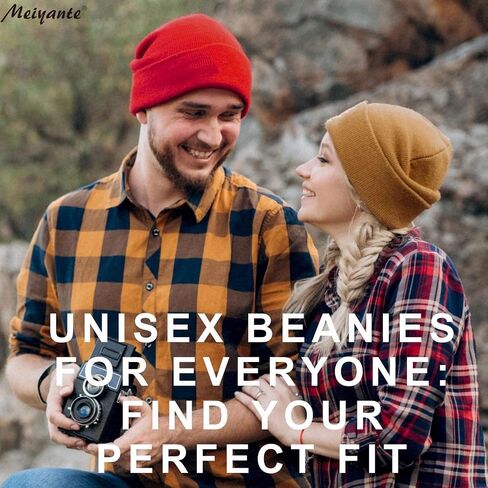 قبعات Meiyaante Beanie للرجال والنساء - قبعات تخزين دافئة للرجال والنساء، قبعات حرارية محاكة بأساور، هدية له ولها in Kuwait