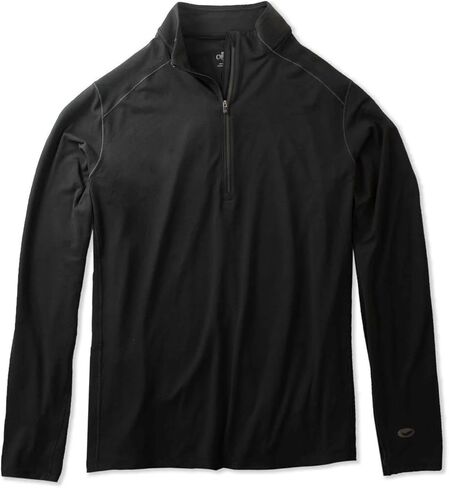 Hot Chillys Men's Clima-Tek Zip T Breathable Moisture-Wicking Midweight Relaxed Fit Base Layer in Saudi Arabia