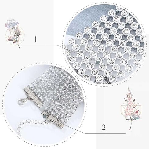 جونكي حجر الراين المختنق قلادة فضية كريستال القلائد 8 صف المختنقون سباركلي سلسلة عنق طوق حفلة موسيقية مجوهرات للنساء in Kuwait