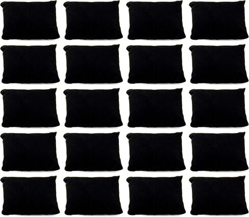 AUEAR, Velvet Bracelet Watch Pillow Black Jewelry Pillows Watch Bracelet Bangle Cushions Display Stand Set for Box (20 Pcs) in Saudi Arabia