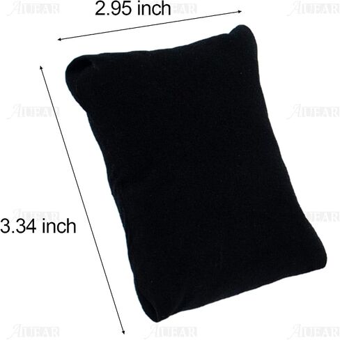 AUEAR, Velvet Bracelet Watch Pillow Black Jewelry Pillows Watch Bracelet Bangle Cushions Display Stand Set for Box (20 Pcs) in Saudi Arabia