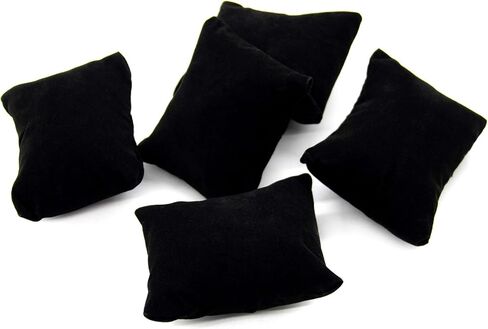 AUEAR, Velvet Bracelet Watch Pillow Black Jewelry Pillows Watch Bracelet Bangle Cushions Display Stand Set for Box (20 Pcs) in Saudi Arabia