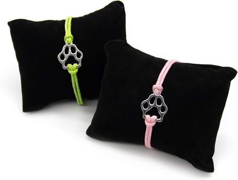 AUEAR, Velvet Bracelet Watch Pillow Black Jewelry Pillows Watch Bracelet Bangle Cushions Display Stand Set for Box (20 Pcs) in Saudi Arabia