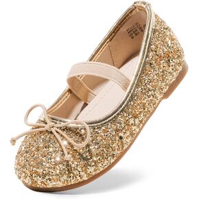 DREAM PAIRS Toddler Girls Dress Shoes Party Wedding Flower Girl Ballet Flats
