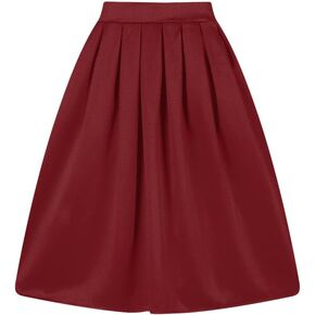 Taydey A-Line Pleated Vintage Skirts for Women in Kuwait