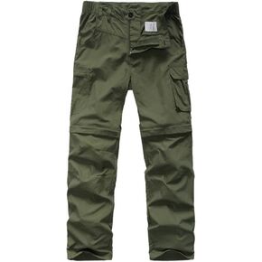 Boys Cargo Pants Kids' Hiking Quick Dry Lightweight Convertible Youth Waterproof Outdoor Camping Fishing Scout Pants