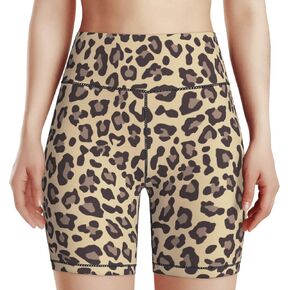 Women's High Waist Bike Shorts for Workout Sports Athletic Running Hiking Biker Yoga Gym Size