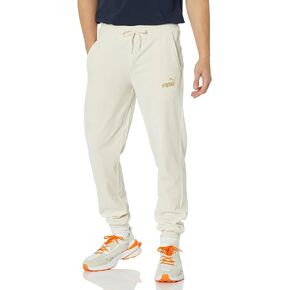 PUMA Men's Gold Trimmed Velour Track Pants