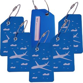 6 Pack Silicone Luggage Tags s for Suitcases Bag Tags Travel Tags in Kuwait
