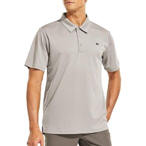 قمصان Nepest للرجال ذات تصميم جاف Tech Polo بأكمام قصيرة بياقة لرياضة الجولف والتنس والمشي لمسافات طويلة في الهواء الطلق كاجوال، بوليستر عالي الأداء in Kuwait