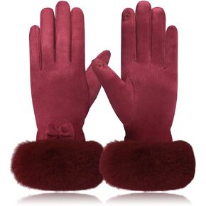 Diravo Womens Winter Gloves Touchscreen Texting Warm Lining Cold Weather Gloves Christmas Gifts in Saudi Arabia
