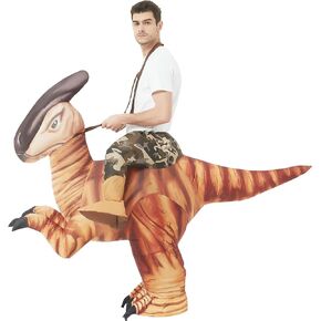 زي ديناصور غوش للبالغين، أزياء الهالوين الأصلية القابلة للنفخ، أزياء ديناصور قابلة للنفخ لحفلات الهالوين وحفلات الهالوين للجنسين in Kuwait